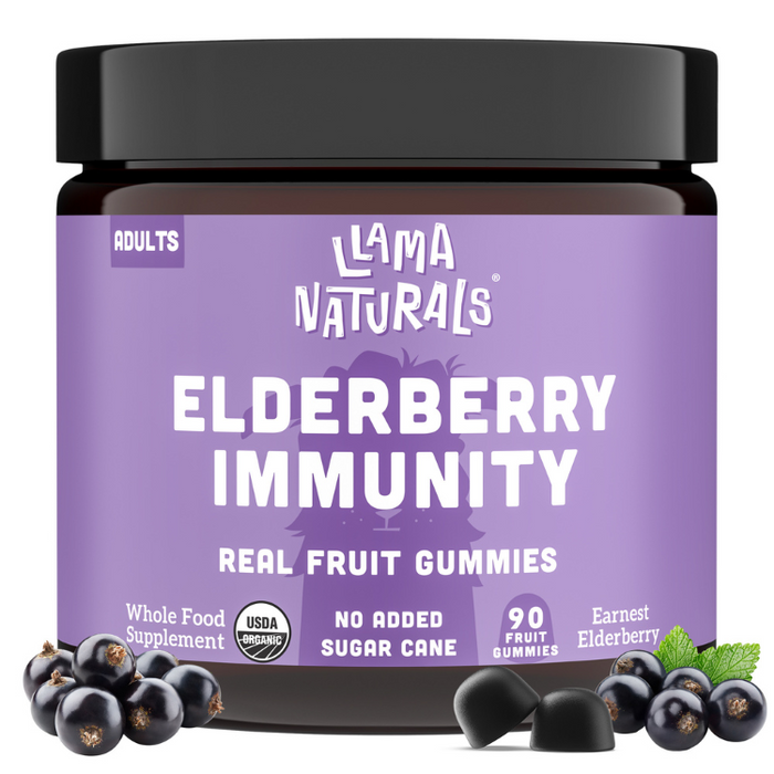 Llama Adults Elderberry Immunity Gummies, 90 ct