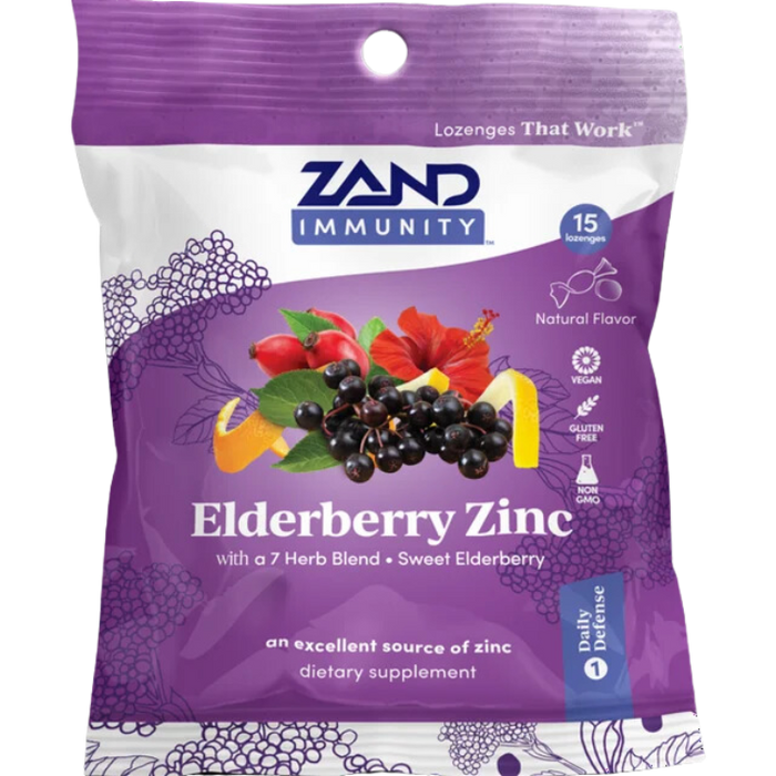 Elderberry Zinc, 15 Lozenges