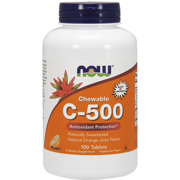 Vitamin C-500 Orange Chewable, 100 Lozenges