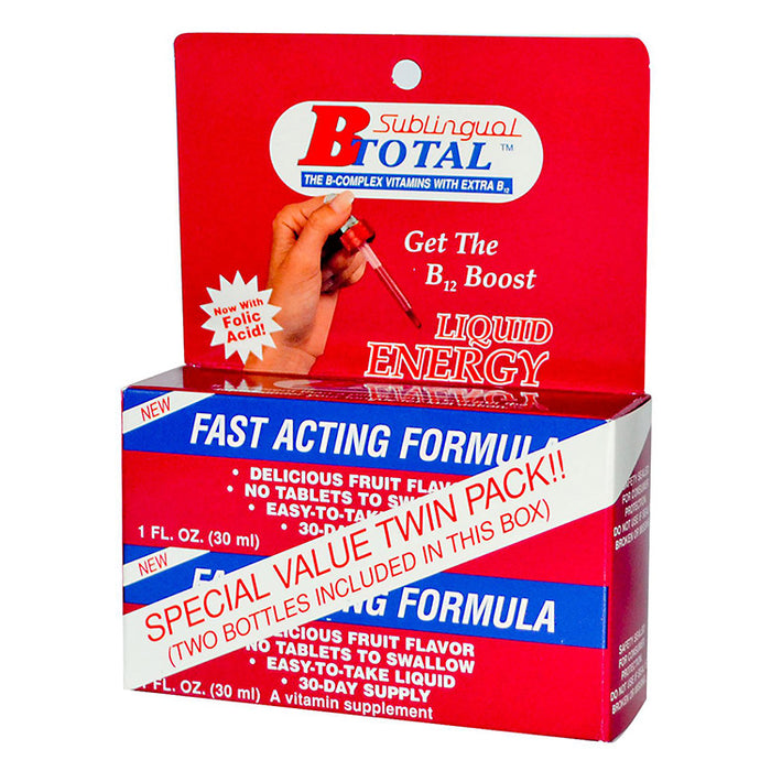 B-TOTAL™, The Complex Vitamins with Extra B-12, 2 (1oz bottles)