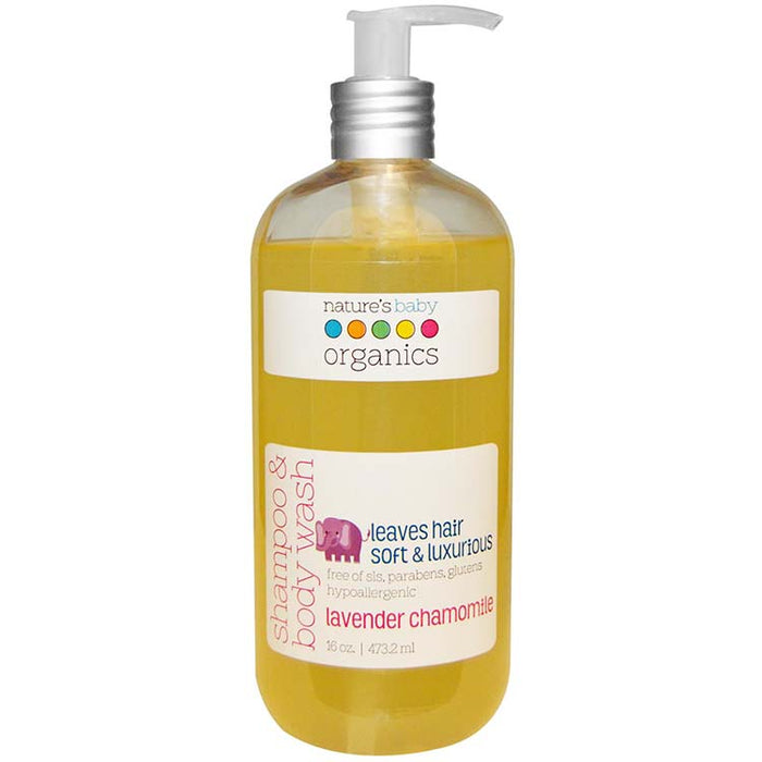 Baby Shampoo & Body Wash - Lavender Chamomile, 16oz