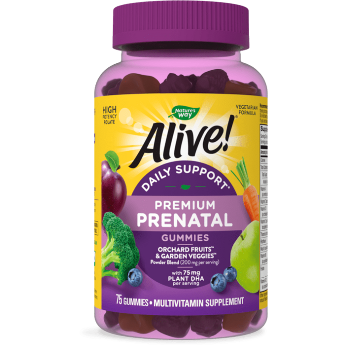 Alive! Prenatal Gummy Vitamins, 75 Gummies
