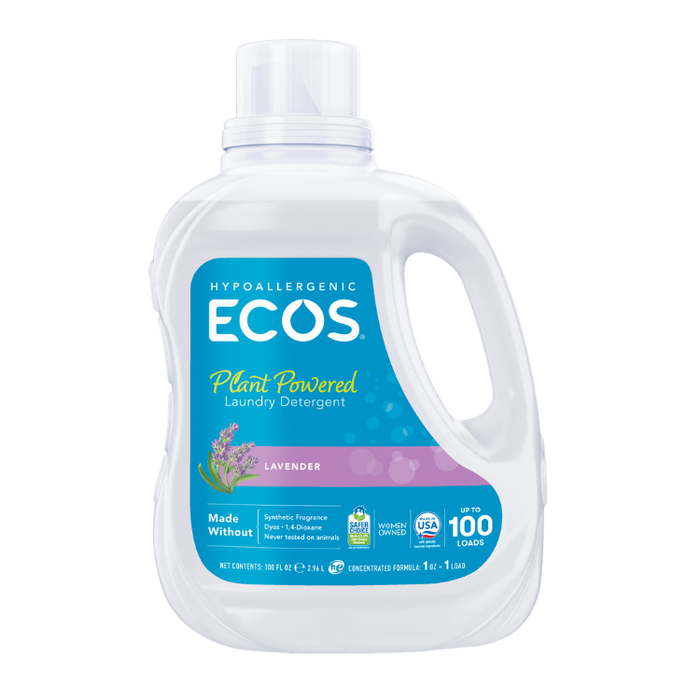 Ecos Laundry Detergent, Lavender 100oz