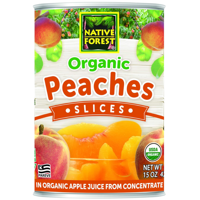 Organic Sliced Peaches, 15oz