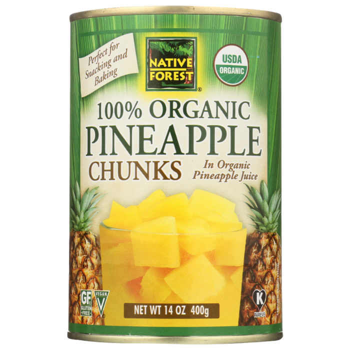 Organic Pineapple Chunks, 14oz