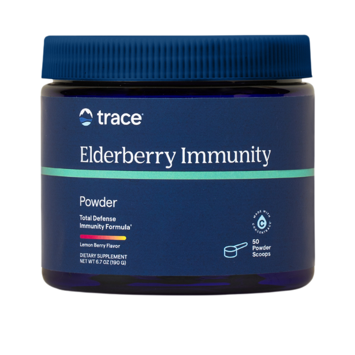 Trace Minerals Elderberry Immunity Powder Lemon Berry 6.7oz