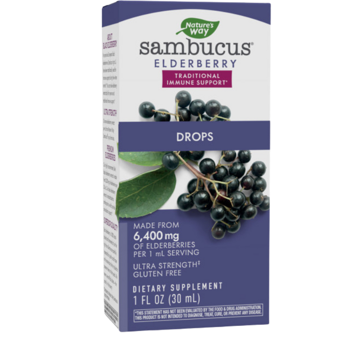 Sambucus Drops - Ultra-Strength Elderberry, 1 oz.