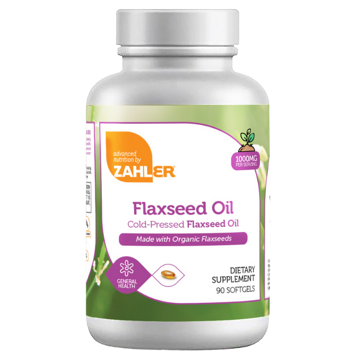 Zahler Flax Seed Oil 1000 mg, 90 sg