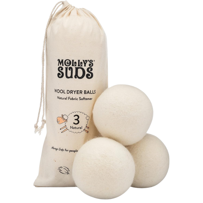 Natural Wool Dryer Balls, 3 Count