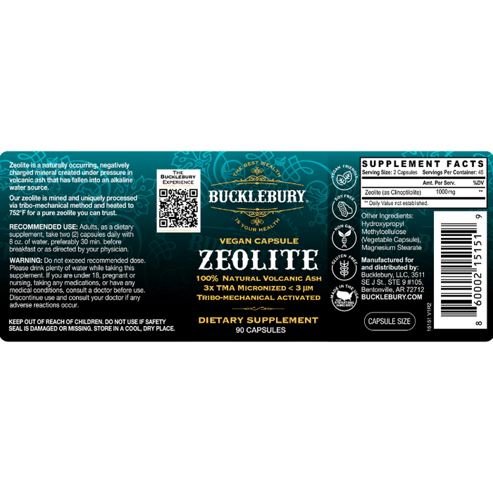 Bucklebury Zeolite Capsule 90 ct