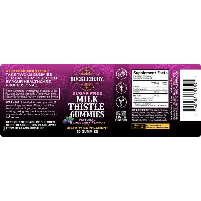 Milk Thistle, 60 Gummies