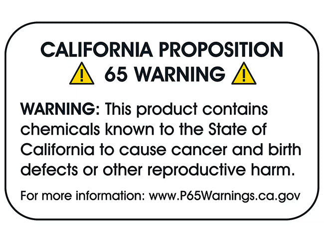 California Prop 65 Warning