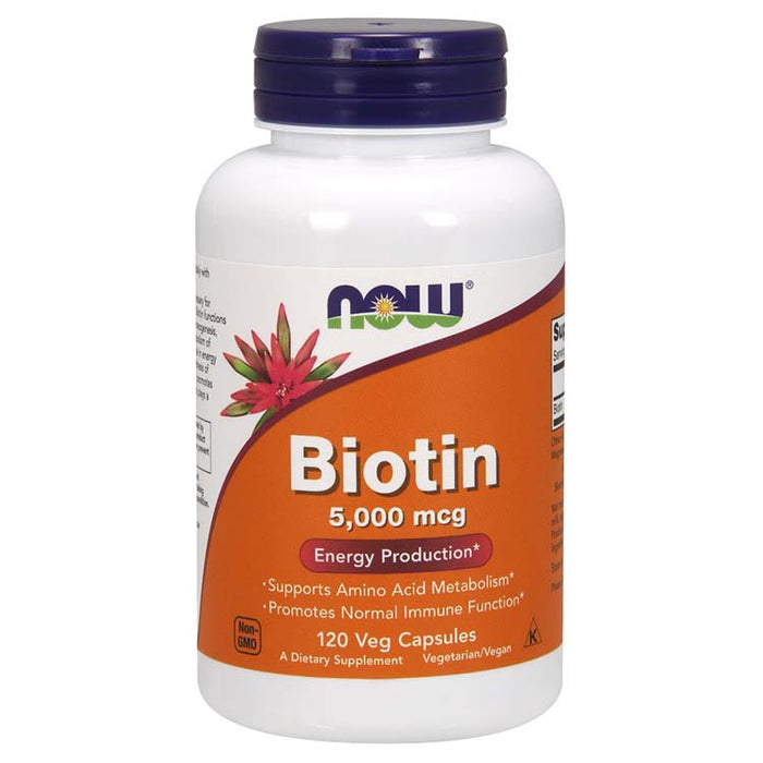 Biotin - 5000 mcg, 120 Vcaps