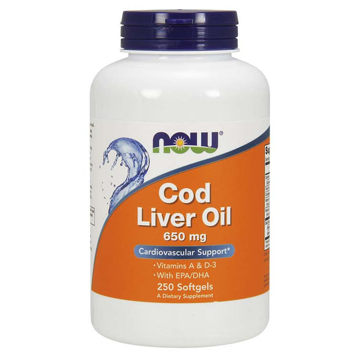 Cod Liver Oil 650 mg, 250 Softgels