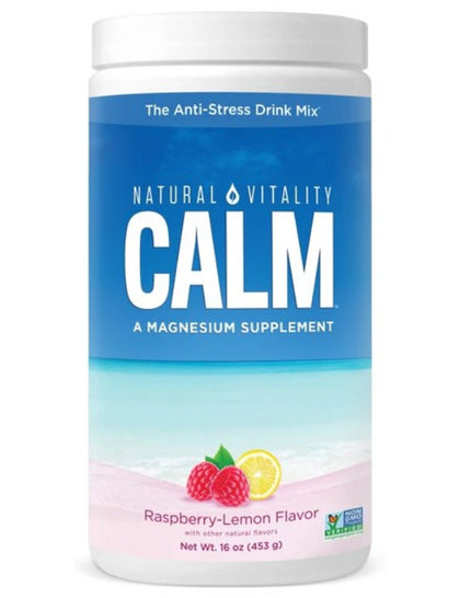 Natural Calm - Raspberry/Lemon Flavor, 16oz
