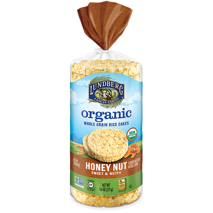 Brown Rice Cakes-Honey Nut, 9.6 oz