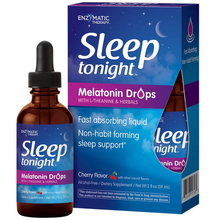 Liquid Melatonin Sleep Aid Drops for Kids and Adults (59 servings)