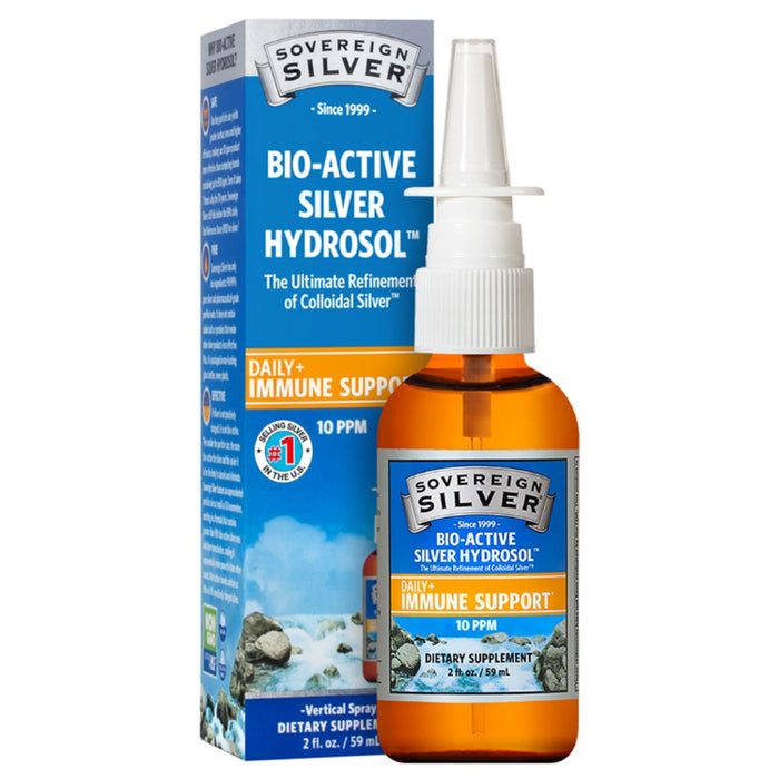 Sovereign Silver Bio-Active Silver Hydrosol - Vertical Nasal Spray, 2 oz.