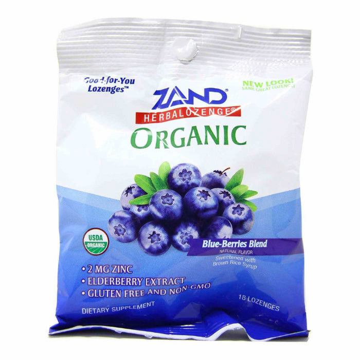 Organic HerbaLozenge - Blue-Berries Blend, 18 Lozenges