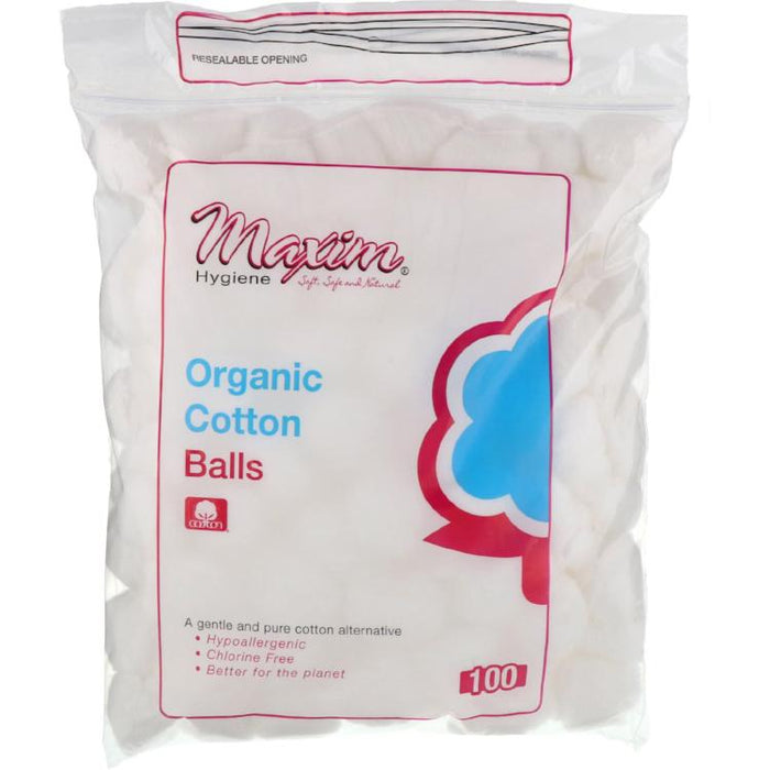 Organic Cotton Balls, 100 ct
