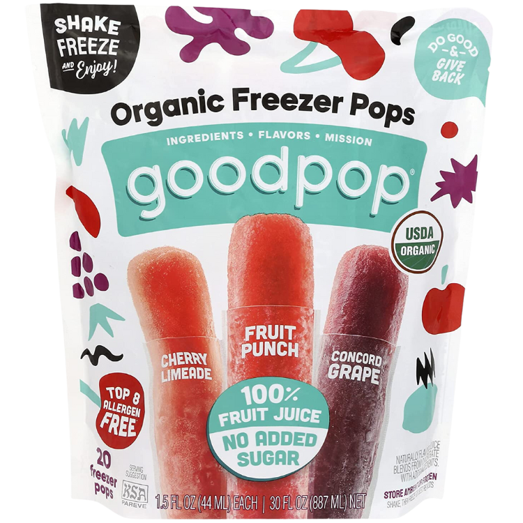 Organic Freezer Pops, 20 ct — Natures Warehouse