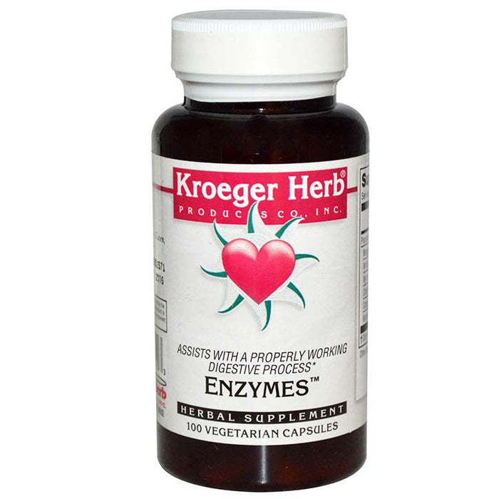 Kroeger Herb Enzymes, 100 Caps