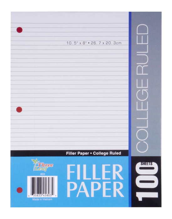 College Ruled Filler Paper