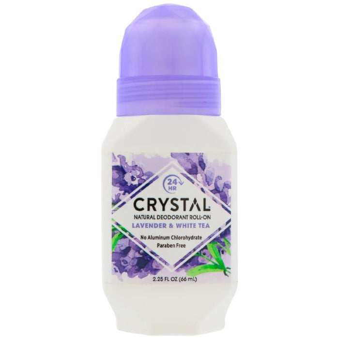 Crystal Essence Roll-On - Lavender & White Tea, 2.25oz