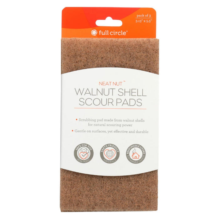 Walnut Scouring Pads, 3 ct