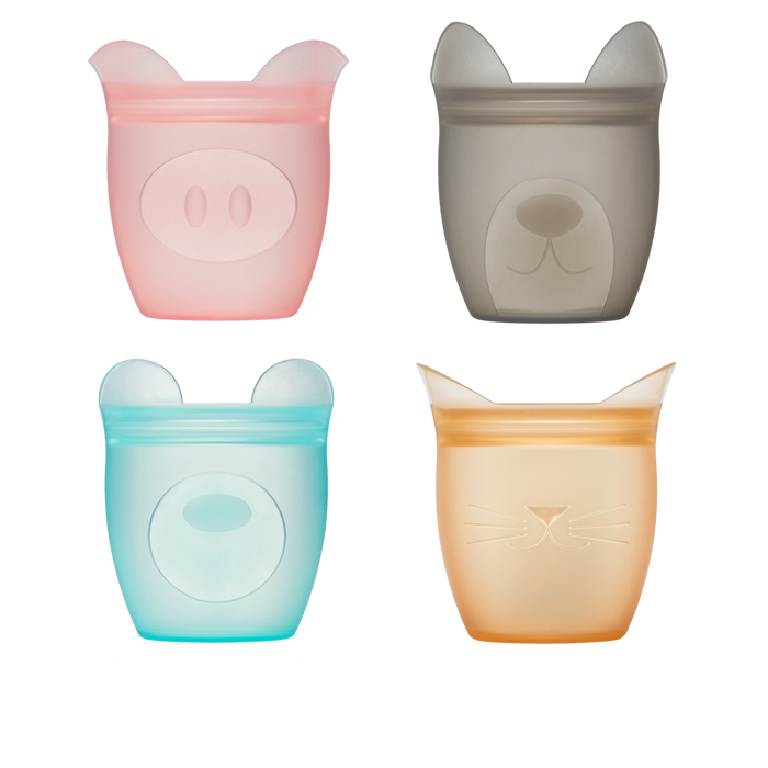 Silicone Baby Snack Containers, 4 Pk