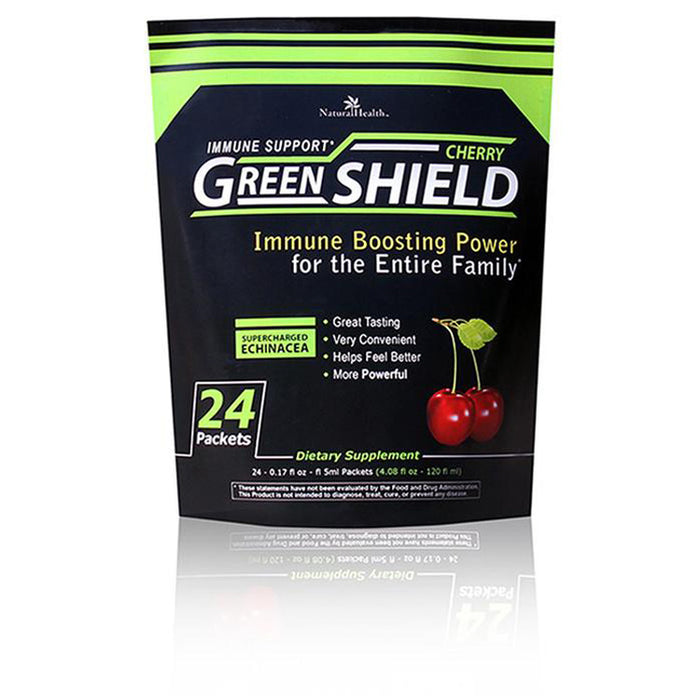 Green Shield - Cherry, 24 single serve packets