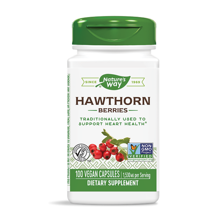 Hawthorn Berries, 100 Caps