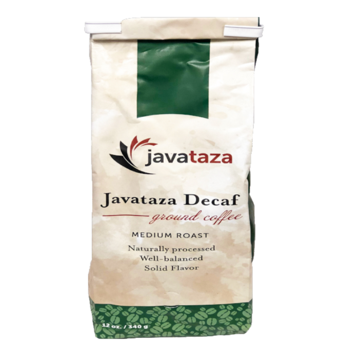 Javataza decaf Coffee- Ground, 12 oz