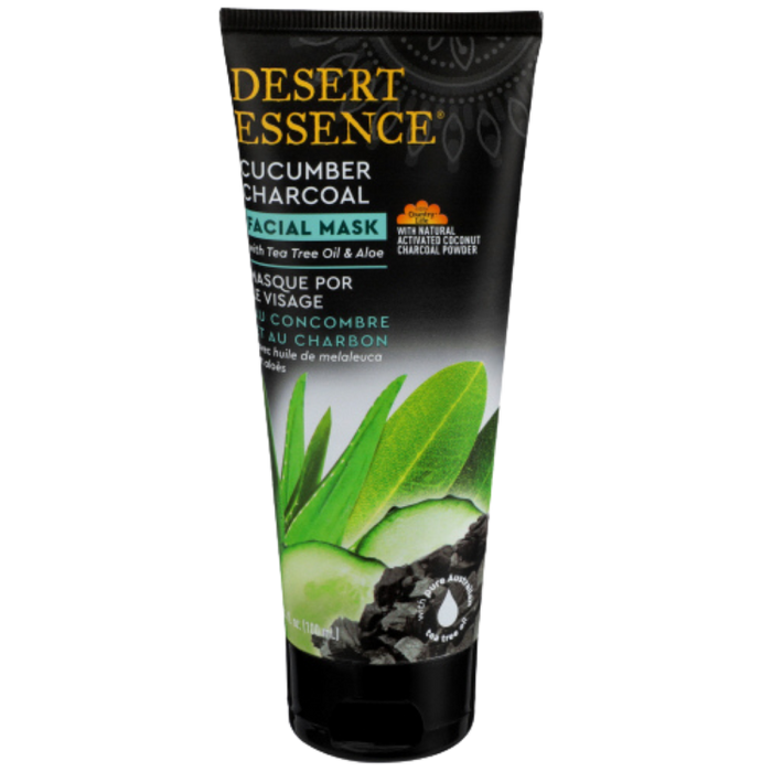 Desert Essence Cucumber Charcoal Face Mask 3.4oz