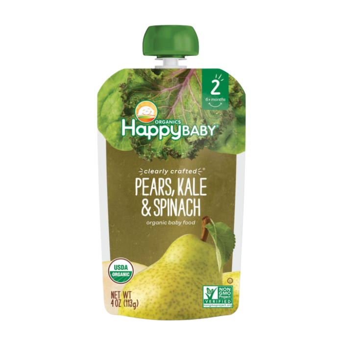 Happy Baby Pear, Kale & Spinach 4 oz