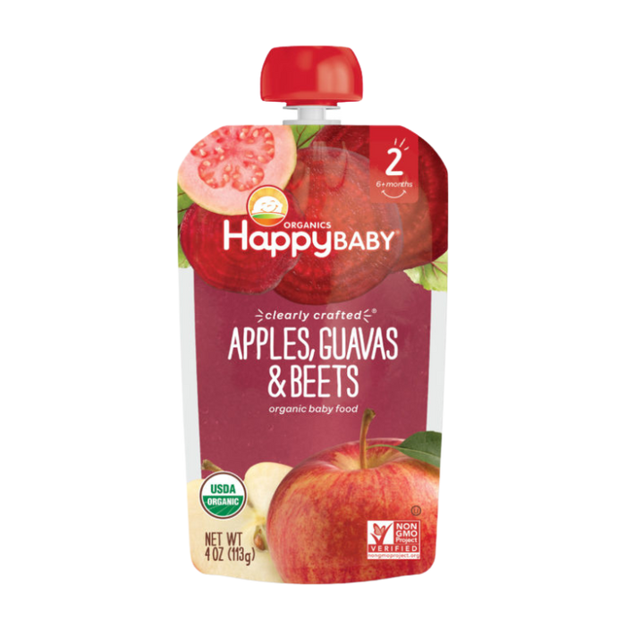 Happy Baby Apple, Guava & Beet 4 oz