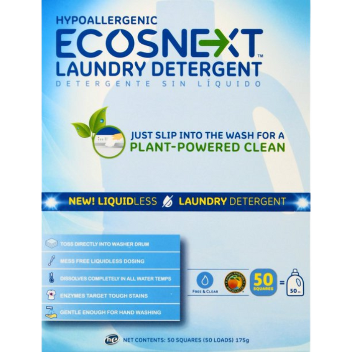 Liquidless Laundry Detergent Free & Clear 50 ct