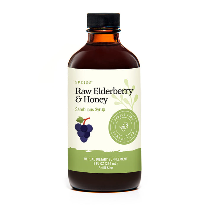 Elderberry & Raw Honey Sambucas Syrup